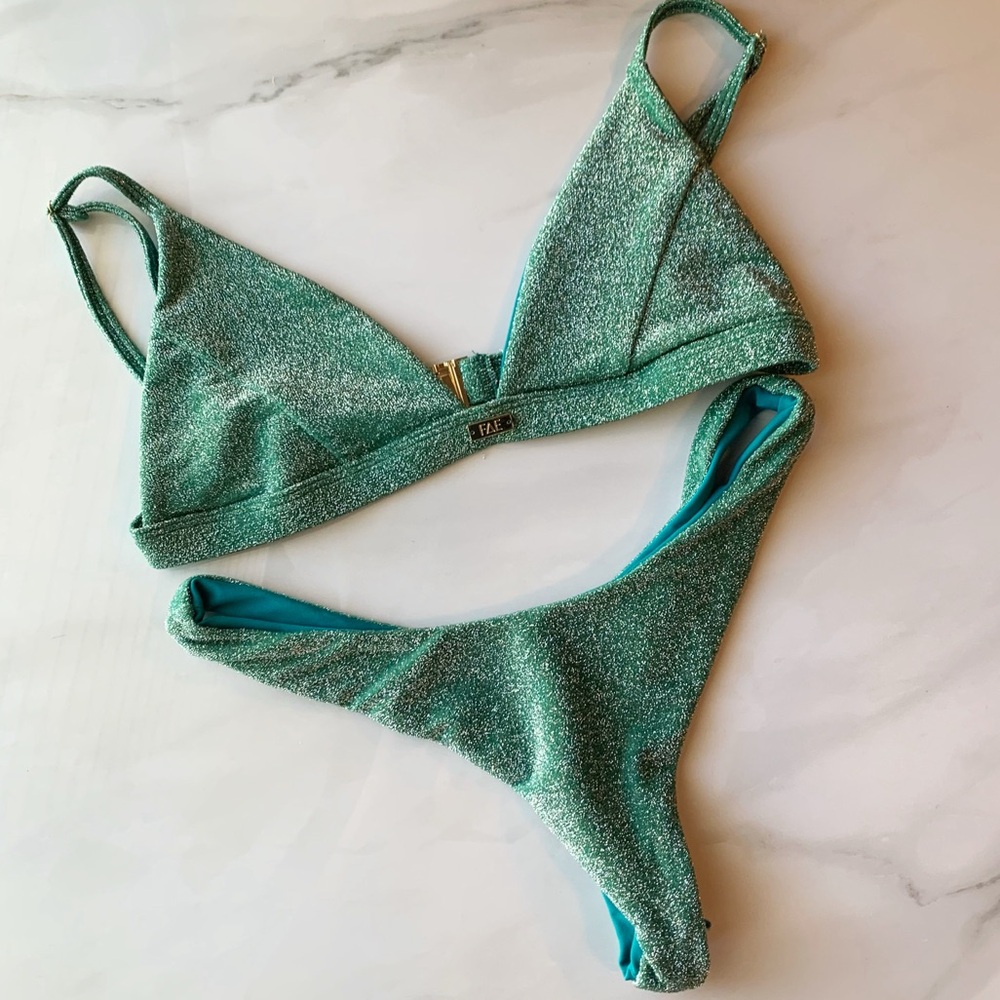 Sparkling Teal Bikini Set